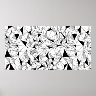 abstrakter geometrischer Hintergrund mit Po Poster