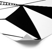 abstrakter geometrischer Hintergrund mit Po Poster (Ecke)