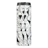 abstrakter geometrischer Hintergrund mit Po Thermosbecher (Rückseite)