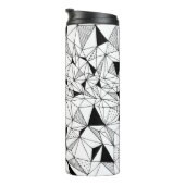 abstrakter geometrischer Hintergrund mit Po Thermosbecher (Nach rechts gedreht)