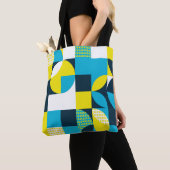 Abstrakter geometrischer Hintergrund mit Quadraten Tasche (Von Nahem)