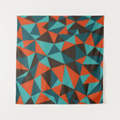 Abstrakter geometrischer Hintergrund nach hinten - Wandteppich (Vorderseite (Horizontal))