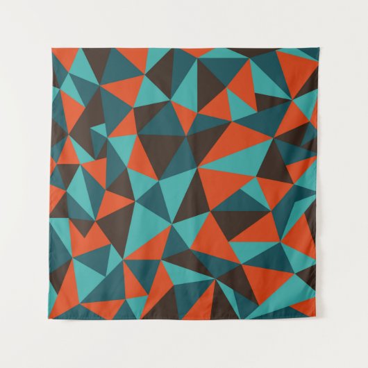 Abstrakter geometrischer Hintergrund nach hinten - Wandteppich (Vorderseite)