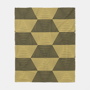 Abstrakter geometrischer Hintergrund. Sechseckgefl Fleecedecke