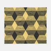 Abstrakter geometrischer Hintergrund. Sechseckgefl Fleecedecke (Vorderseite (Horizontal))