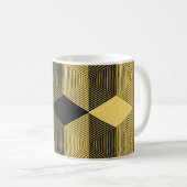 Abstrakter geometrischer Hintergrund. Sechseckgefl Kaffeetasse (VorderseiteRechts)