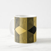 Abstrakter geometrischer Hintergrund. Sechseckgefl Kaffeetasse (Vorderseite Links)