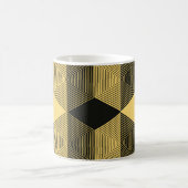 Abstrakter geometrischer Hintergrund. Sechseckgefl Kaffeetasse (Mittel)