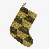 Abstrakter geometrischer Hintergrund. Sechseckgefl Kleiner Weihnachtsstrumpf (Vorderansicht (hängend))