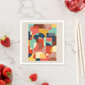 Abstrakter geometrischer Hintergrund Serviette (Beispiel)