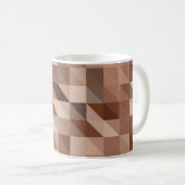 Abstrakter geometrischer Hintergrund sieht stilisi Kaffeetasse (VorderseiteRechts)