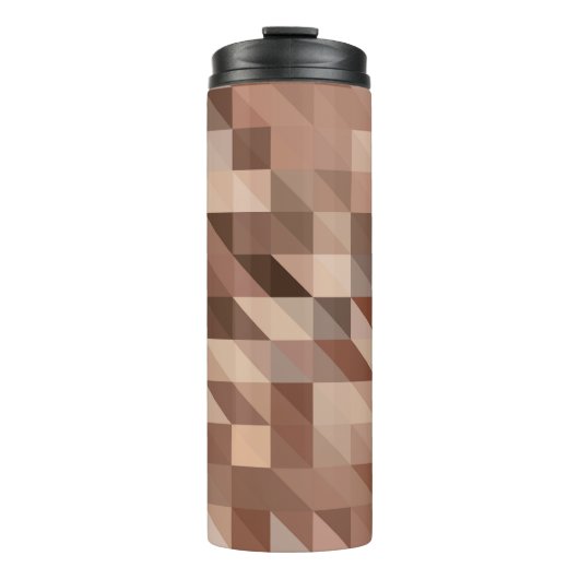 Abstrakter geometrischer Hintergrund sieht stilisi Thermosbecher (Vorderseite)