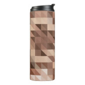 Abstrakter geometrischer Hintergrund sieht stilisi Thermosbecher (Nach links gedreht)