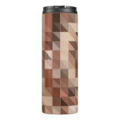 Abstrakter geometrischer Hintergrund sieht stilisi Thermosbecher (Rückseite)