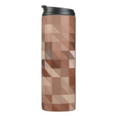 Abstrakter geometrischer Hintergrund sieht stilisi Thermosbecher (Nach rechts gedreht)