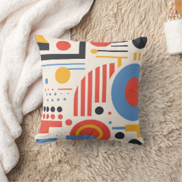 Abstrakter geometrischer Kunstmuster-Stil Kissen