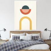 Abstrakter geometrischer Musterhintergrund Leinwanddruck (Insitu (Schlafzimmer))