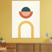 Abstrakter geometrischer Musterhintergrund Leinwanddruck (Insitu (Wohnzimmer))