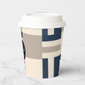 Abstrakter geometrischer Papiercup - Modern Custom Pappbecher (Links)