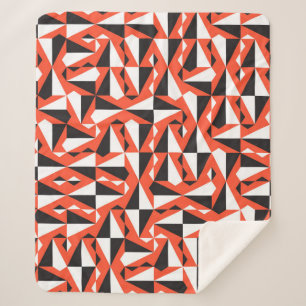 Abstrakter geometrischer Pinsel: Vintages Muster Sherpadecke
