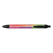 Abstrakter geometrischer Regenbogen-Stift Kugelschreiber (Rückseite)