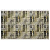 Abstrakter, geometrischer, schwarzer Senf Stoff (Fat Quarter (45,7 x 55,9 cm))