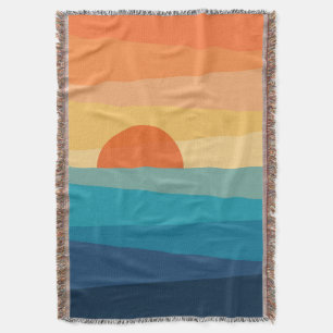 Abstrakter geometrischer Sonnenaufgang Decke