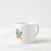 Abstrakter Geostrom Espressotasse (Vorderseite Rechts)