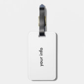 abstrakter Gepäckanhänger (Rückseite vertikal)