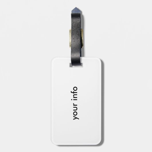 abstrakter Gepäckanhänger (Rückseite vertikal)