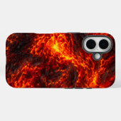 Abstrakter geschmolzener Lavastrom Vulkan Case-Mate iPhone Hülle (Rückseite (Horizontal))