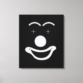 Abstrakter Gesichtsclown Leinwanddruck (Vorderseite)