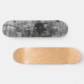 Abstrakter, gestörter Grunge Skate Deck Skateboard (Horizontal)