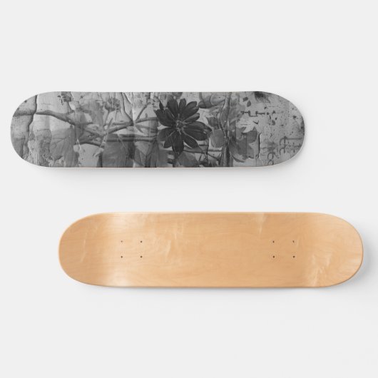 Abstrakter, gestörter Grunge Skate Deck Skateboard (Horizontal)