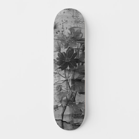 Abstrakter, gestörter Grunge Skate Deck Skateboard (Vorderseite)