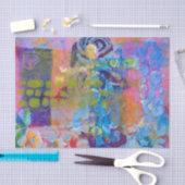 Abstrakter Gewebe-Druck Seidenpapier (Handwerk)