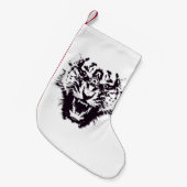 Abstrakter gezackter verärgerter kleiner weihnachtsstrumpf (Vorderansicht (hängend))