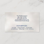 Abstrakter Gingko-Laubbaum Visitenkarte (Rückseite)