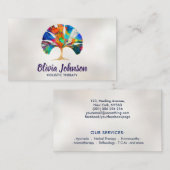 Abstrakter Gingko-Laubbaum Visitenkarte (Vorne/Hinten)