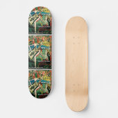 ABSTRAKTER GITARIST I SKATEBOARD (Vorderseite)