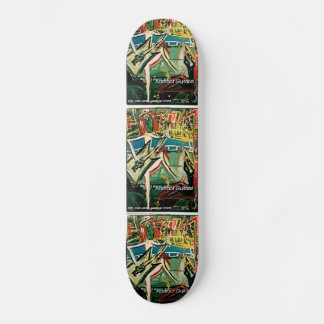 ABSTRAKTER GITARIST I SKATEBOARD