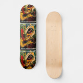 ABSTRAKTER GITARIST II SKATEBOARD (Vorderseite)