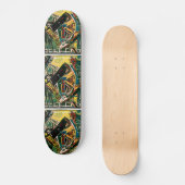 ABSTRAKTER GITARIST III SKATEBOARD (Vorderseite)