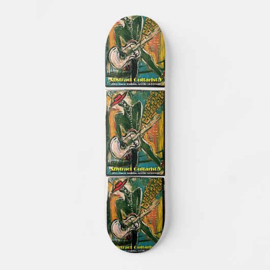 ABSTRAKTER GITARIST V SKATEBOARD (Vorderseite)