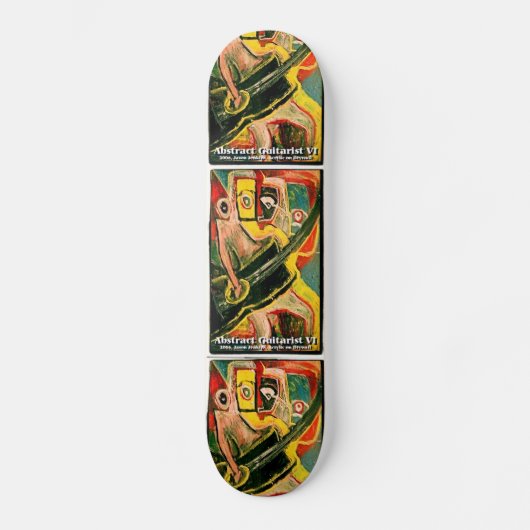 ABSTRAKTER GITARIST VI SKATEBOARD (Vorderseite)