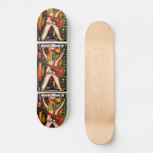 ABSTRAKTER GITARIST VII SKATEBOARD (Vorderseite)