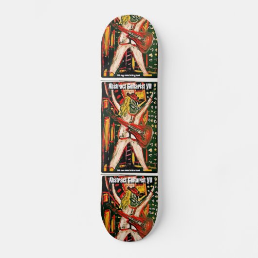 ABSTRAKTER GITARIST VII SKATEBOARD (Vorderseite)