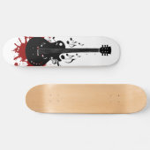 Abstrakter Gitarre Skateboardentwurf Skateboard (Horizontal)