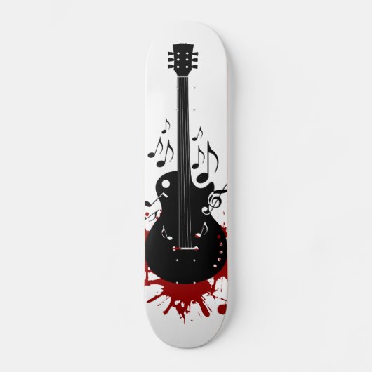 Abstrakter Gitarre Skateboardentwurf Skateboard (Vorderseite)