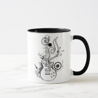 abstrakter Gitarrenentwurf Tasse